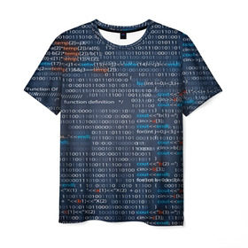 Мужская футболка 3D с принтом Информатика в Санкт-Петербурге, 100% полиэфир | прямой крой, круглый вырез горловины, длина до линии бедер | computer code | technology | код | компьютеры