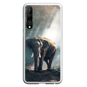 Чехол для Honor P30 с принтом Слон в лесу в Санкт-Петербурге, Силикон | Область печати: задняя сторона чехла, без боковых панелей | африка | африканский | бивни | большой | гигант джунгли | зоопарк | индийский | индия | лесной великан | мамонт | огромный | саванна | сафари | серый | слон | слоненок | слониха | стадо | уши | хобот