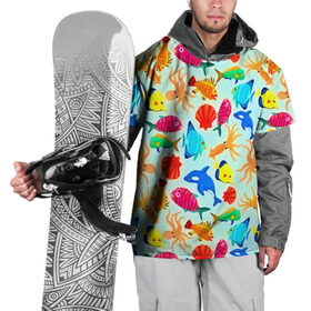 Накидка на куртку 3D с принтом Рыбки в Санкт-Петербурге, 100% полиэстер |  | 3d | вода | другие | животные | красивые | лето | море | океан | прикольные | природа | разноцветные | рыба | текстуры | цветные | яркие