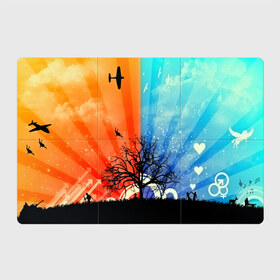 Магнитный плакат 3Х2 с принтом Vector time в Санкт-Петербурге, Полимерный материал с магнитным слоем | 6 деталей размером 9*9 см | 3d | вектор | война и мир | деревья | животные | картинка | красивые | линии | небо | полосы | прикольные | природа | птицы | самолет | узор | цветные | яркие