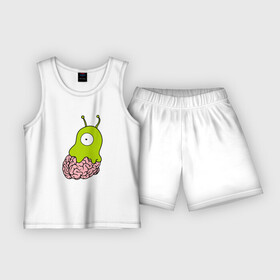 Детская пижама с шортами хлопок с принтом Codefest 17_1 в Санкт-Петербурге,  |  | codefest | админ | заказчик | код | кодефест | кодфест | компбютер | мозг | мозги | мозгослизень | ноутбук | программирование | программист | слизень | юзверь | юзер