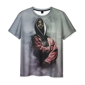 Мужская футболка 3D с принтом Тупак в Санкт-Петербурге, 100% полиэфир | прямой крой, круглый вырез горловины, длина до линии бедер | 2pac | rap | shakur | tupac | рэп | тупак | шакур