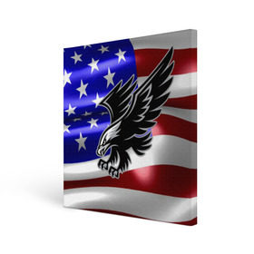 Холст квадратный с принтом Флаг США с орлом в Санкт-Петербурге, 100% ПВХ |  | usa | америка | белоголовый | герб | государство | доллар | дядя сэм | звездно полосатый флаг | лысый | нато | оон | орел | птица | свобода | символ | соединённые штаты америки | страна | сша | штат