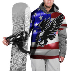 Накидка на куртку 3D с принтом Флаг США с орлом в Санкт-Петербурге, 100% полиэстер |  | usa | америка | белоголовый | герб | государство | доллар | дядя сэм | звездно полосатый флаг | лысый | нато | оон | орел | птица | свобода | символ | соединённые штаты америки | страна | сша | штат