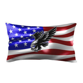 Подушка 3D антистресс с принтом Флаг США с орлом в Санкт-Петербурге, наволочка — 100% полиэстер, наполнитель — вспененный полистирол | состоит из подушки и наволочки на молнии | usa | америка | белоголовый | герб | государство | доллар | дядя сэм | звездно полосатый флаг | лысый | нато | оон | орел | птица | свобода | символ | соединённые штаты америки | страна | сша | штат