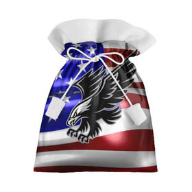 Подарочный 3D мешок с принтом Флаг США с орлом в Санкт-Петербурге, 100% полиэстер | Размер: 29*39 см | usa | америка | белоголовый | герб | государство | доллар | дядя сэм | звездно полосатый флаг | лысый | нато | оон | орел | птица | свобода | символ | соединённые штаты америки | страна | сша | штат