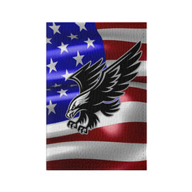 Обложка для паспорта матовая кожа с принтом Флаг США с орлом в Санкт-Петербурге, натуральная матовая кожа | размер 19,3 х 13,7 см; прозрачные пластиковые крепления | usa | америка | белоголовый | герб | государство | доллар | дядя сэм | звездно полосатый флаг | лысый | нато | оон | орел | птица | свобода | символ | соединённые штаты америки | страна | сша | штат
