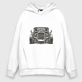 Мужское худи Oversize хлопок с принтом Hot Rod в Санкт-Петербурге, френч-терри — 70% хлопок, 30% полиэстер. Мягкий теплый начес внутри —100% хлопок | боковые карманы, эластичные манжеты и нижняя кромка, капюшон на магнитной кнопке | Тематика изображения на принте: авто | автомобиль | классика | машина | огонь | пламя | ретро | род | суперкар | хот