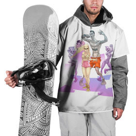 Накидка на куртку 3D с принтом Die Antwoord в Санкт-Петербурге, 100% полиэстер |  | Тематика изображения на принте: 