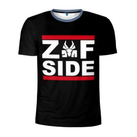 Мужская футболка 3D спортивная с принтом Z Side в Санкт-Петербурге, 100% полиэстер с улучшенными характеристиками | приталенный силуэт, круглая горловина, широкие плечи, сужается к линии бедра | die antwoord | ninja | yolandi