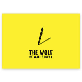 Поздравительная открытка с принтом Волк с Уолл Стрит в Санкт-Петербурге, 100% бумага | плотность бумаги 280 г/м2, матовая, на обратной стороне линовка и место для марки
 | the wolf of wall street | волк с уолл стрит | леонардо дикаприо | мартин скорсезе | продай мне эту ручку