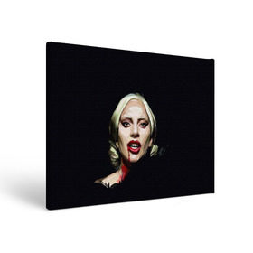 Холст прямоугольный с принтом Леди Гага в Санкт-Петербурге, 100% ПВХ |  | Тематика изображения на принте: lady gaga | леди гага