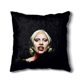 Подушка 3D с принтом Леди Гага в Санкт-Петербурге, наволочка – 100% полиэстер, наполнитель – холлофайбер (легкий наполнитель, не вызывает аллергию). | состоит из подушки и наволочки. Наволочка на молнии, легко снимается для стирки | lady gaga | леди гага