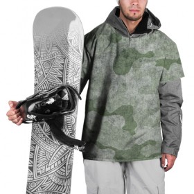 Накидка на куртку 3D с принтом Грязный камуфляж в Санкт-Петербурге, 100% полиэстер |  | абстракция | армия | камуфляж | модный | оригинал