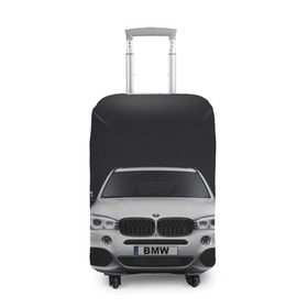 Чехол для чемодана 3D с принтом BMW X5 в Санкт-Петербурге, 86% полиэфир, 14% спандекс | двустороннее нанесение принта, прорези для ручек и колес | bmw | x3 x4 x5 x6 x7 x8 | авто | автомобиль | блатная | бмв | бумер | бэха | иномарка | концерн | красивая | крутая | марка немецкая | машина | пацанский таз | прикольная | тачила | тачка