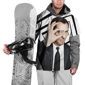 Накидка на куртку 3D с принтом Джуд Лоу в Санкт-Петербурге, 100% полиэстер |  | актер | ватсон | джуд | джуд лоу | лоу | холмс | шерлок