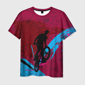 Мужская футболка 3D с принтом Bicycle в Санкт-Петербурге, 100% полиэфир | прямой крой, круглый вырез горловины, длина до линии бедер | Тематика изображения на принте: 