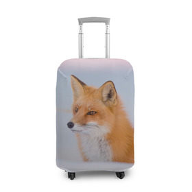 Чехол для чемодана 3D с принтом Morning в Санкт-Петербурге, 86% полиэфир, 14% спандекс | двустороннее нанесение принта, прорези для ручек и колес | fox | red | лиса | лисенок | рыжая