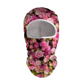 Балаклава 3D с принтом Розовый рай в Санкт-Петербурге, 100% полиэстер, ткань с особыми свойствами — Activecool | плотность 150–180 г/м2; хорошо тянется, но при этом сохраняет форму. Закрывает шею, вокруг отверстия для глаз кайма. Единый размер | бутон | лепестки | роза | розовый | розочка | цветок | цветы