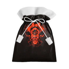 Подарочный 3D мешок с принтом Gears of War в Санкт-Петербурге, 100% полиэстер | Размер: 29*39 см | gears | skull | war | маркус | феникс | череп