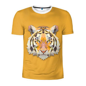 Мужская футболка 3D спортивная с принтом Тигр в Санкт-Петербурге, 100% полиэстер с улучшенными характеристиками | приталенный силуэт, круглая горловина, широкие плечи, сужается к линии бедра | животные | жищники | новинки | подарок | популярное | яркие