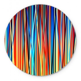 Коврик круглый с принтом Colored stripes в Санкт-Петербурге, резина и полиэстер | круглая форма, изображение наносится на всю лицевую часть | 3d | colored stripes | абстракция | другие | картинка | краски | линии | отблеск | полосы | прикольные | радуга | свет | цветные | яркие