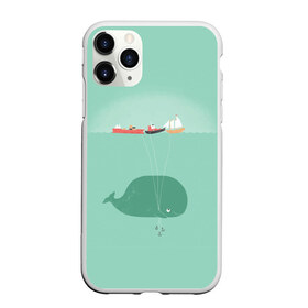 Чехол для iPhone 11 Pro матовый с принтом Кит с корабликами в Санкт-Петербурге, Силикон |  | кит | корабли | лодки | море | океан | шарики | якорь | якоря