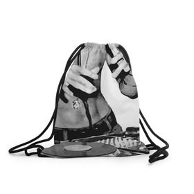 Рюкзак-мешок 3D с принтом Брюс Ли Dj в Санкт-Петербурге, 100% полиэстер | плотность ткани — 200 г/м2, размер — 35 х 45 см; лямки — толстые шнурки, застежка на шнуровке, без карманов и подкладки | Тематика изображения на принте: брюс ли dj