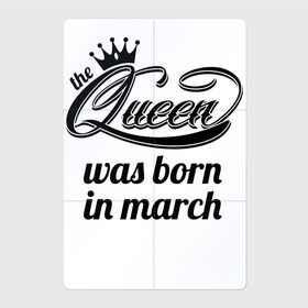 Магнитный плакат 2Х3 с принтом Королева рождена в марте в Санкт-Петербурге, Полимерный материал с магнитным слоем | 6 деталей размером 9*9 см | Тематика изображения на принте: королева март