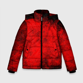 Зимняя куртка для мальчиков 3D с принтом Grunge red в Санкт-Петербурге, ткань верха — 100% полиэстер; подклад — 100% полиэстер, утеплитель — 100% полиэстер | длина ниже бедра, удлиненная спинка, воротник стойка и отстегивающийся капюшон. Есть боковые карманы с листочкой на кнопках, утяжки по низу изделия и внутренний карман на молнии. 

Предусмотрены светоотражающий принт на спинке, радужный светоотражающий элемент на пуллере молнии и на резинке для утяжки | watercolor | абстракция красок | акварель | брызги красок | живопись | краска | потертость красок