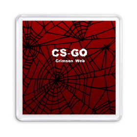 Магнит 55*55 с принтом CS:GO Crimson Web в Санкт-Петербурге, Пластик | Размер: 65*65 мм; Размер печати: 55*55 мм | Тематика изображения на принте: 3d | awp | counter strike | crimson web | game | skin | авп | игры | линии | прикольные | скин | текстуры