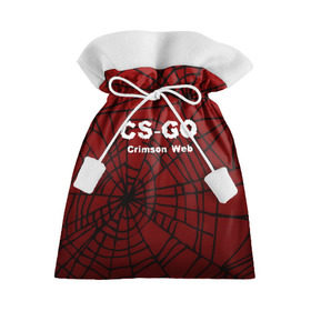 Подарочный 3D мешок с принтом CS:GO Crimson Web в Санкт-Петербурге, 100% полиэстер | Размер: 29*39 см | Тематика изображения на принте: 3d | awp | counter strike | crimson web | game | skin | авп | игры | линии | прикольные | скин | текстуры