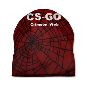 Шапка 3D с принтом CS:GO Crimson Web в Санкт-Петербурге, 100% полиэстер | универсальный размер, печать по всей поверхности изделия | Тематика изображения на принте: 3d | awp | counter strike | crimson web | game | skin | авп | игры | линии | прикольные | скин | текстуры