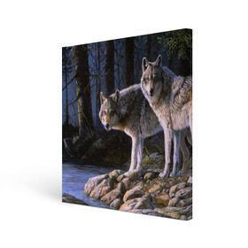 Холст квадратный с принтом Волки, картина маслом в Санкт-Петербурге, 100% ПВХ |  | аука | бирюк | волк | волчара | волчица | волчок | глаза | животное | животные | зверь | зеленые | койот | лес | млекопитающее | природа | санитар леса | серый | уши | фауна | хищник | черный | шакал