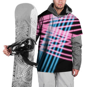 Накидка на куртку 3D с принтом Неон в Санкт-Петербурге, 100% полиэстер |  | Тематика изображения на принте: линии | полосы | светящиеся | флуоресцентный | флюр | флюровый