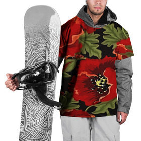 Накидка на куртку 3D с принтом Цветение мака в Санкт-Петербурге, 100% полиэстер |  | Тематика изображения на принте: flower | красные | полевой цветок | природа | розы | текстуры | цветочки | цветы