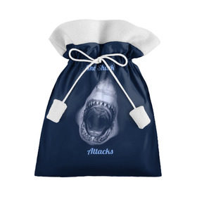 Подарочный 3D мешок с принтом the shark attacks в Санкт-Петербурге, 100% полиэстер | Размер: 29*39 см | shark | акула | глубина | зубы | море | океан | пасть | укус | хищник