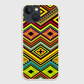 Чехол для iPhone 13 mini с принтом Мексиканский узор в Санкт-Петербурге,  |  | abstract | decorative | drawing | fabric | fashion | geometric | traditional | tribal seamless patterns and ethnic ornaments | народный | узор | этнический