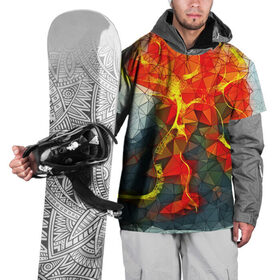Накидка на куртку 3D с принтом Vulkan polygon в Санкт-Петербурге, 100% полиэстер |  | Тематика изображения на принте: abstraction | абстракция | геометрия | грани | линии | полигоны | постель | розовый | сочетания | текстура | треугольники