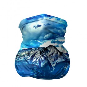 Бандана-труба 3D с принтом Snowy mountains в Санкт-Петербурге, 100% полиэстер, ткань с особыми свойствами — Activecool | плотность 150‒180 г/м2; хорошо тянется, но сохраняет форму | 