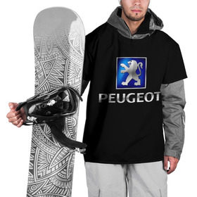 Накидка на куртку 3D с принтом Peugeot в Санкт-Петербурге, 100% полиэстер |  | brand | car | france | logo | peugeot | автомобиль | логотип | марка | франция