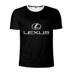 Мужская футболка 3D спортивная с принтом lexus в Санкт-Петербурге, 100% полиэстер с улучшенными характеристиками | приталенный силуэт, круглая горловина, широкие плечи, сужается к линии бедра | brand | car | japan | lexus | logo | toyota motor | автомобиль | лексус | логотип | марка | япония