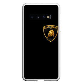 Чехол для Samsung Galaxy S10 с принтом Lamborghini в Санкт-Петербурге, Силикон | Область печати: задняя сторона чехла, без боковых панелей | brand | car | italy | lamborghini | logo | автомобиль | италия | ламборджини | логотип | марка