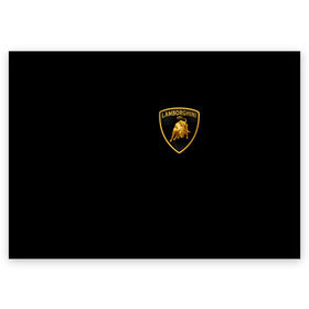 Поздравительная открытка с принтом Lamborghini в Санкт-Петербурге, 100% бумага | плотность бумаги 280 г/м2, матовая, на обратной стороне линовка и место для марки
 | Тематика изображения на принте: brand | car | italy | lamborghini | logo | автомобиль | италия | ламборджини | логотип | марка
