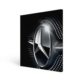 Холст квадратный с принтом Mercedes-Benz в Санкт-Петербурге, 100% ПВХ |  | car | germany | logo | make | mercedes benz | автомобиль | германия | логотип | марка | мерседес бенц