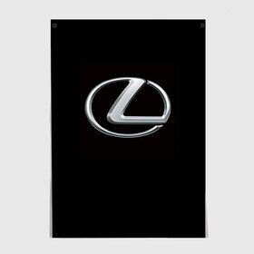 Постер с принтом Lexus в Санкт-Петербурге, 100% бумага
 | бумага, плотность 150 мг. Матовая, но за счет высокого коэффициента гладкости имеет небольшой блеск и дает на свету блики, но в отличии от глянцевой бумаги не покрыта лаком | brand | car | japan | lexus | logo | toyota motor | автомобиль | лексус | логотип | марка | япония