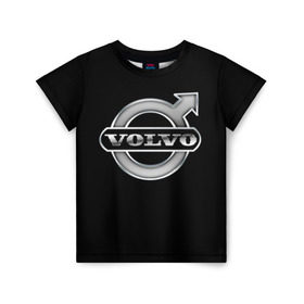 Детская футболка 3D с принтом Volvo в Санкт-Петербурге, 100% гипоаллергенный полиэфир | прямой крой, круглый вырез горловины, длина до линии бедер, чуть спущенное плечо, ткань немного тянется | brand | car | logo | sweden | volvo | автомобиль | вольво | логотип | марка | швеция