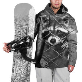 Накидка на куртку 3D с принтом Свободу Енотам в Санкт-Петербурге, 100% полиэстер |  | Тематика изображения на принте: raccoon | енот
