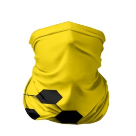 Бандана-труба 3D с принтом Футбольные текстуры в Санкт-Петербурге, 100% полиэстер, ткань с особыми свойствами — Activecool | плотность 150‒180 г/м2; хорошо тянется, но сохраняет форму | желтый | соты