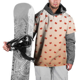 Накидка на куртку 3D с принтом лисица паттерн low poly в Санкт-Петербурге, 100% полиэстер |  | low poly | pattern | запечатка | звери | лес | лиса | лисица | лисичка | оранжевый | паттерн